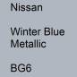 Preview: Nissan, Winter Blue Metallic, BG6.